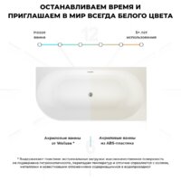 Ванна Wellsee Excellence Pro 150x73 28761001R (пристенная ванна (правая) белый глянец, экран, ножки, сифон-автомат хром) - Превью изображения №7 — Интернет-Магазин TECNO.BY