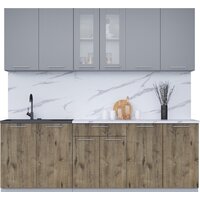 Интерлиния Мила 22 (серебро/дуб веллингтон/белый гранит)