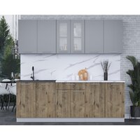 Интерлиния Мила 22 (серебро/дуб веллингтон/белый гранит) Image #3