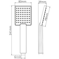 Душевая лейка Wasserkraft A141 - Превью изображения №2 — Интернет-Магазин TECNO.BY