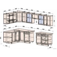 Интерлиния Тренд 1.7x3.2 левая (луна/луна/бискайская сосна) Image #5
