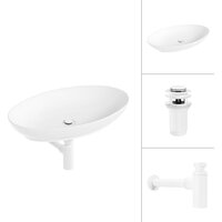 Lauter 21571 + клапан 21190W + сифон 21635W (белый матовый)