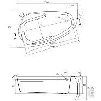 Cersanit Joanna 150x95 R (с каркасом) Image #8