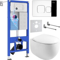 Roxen Egg в комплекте с инсталляцией StounFix Dual Fresh 6 в 1 964100 (кнопка: хром глянец) Image #1