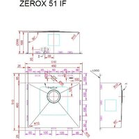 Кухонная мойка ZorG Zerox 51 IF Zurinox Steel - Превью изображения №4 — Интернет-Магазин TECNO.BY