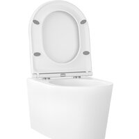 Wellsee eclatant RimFree 182615001 (чаша, пневмокрышка, глянцевый белый) Image #2