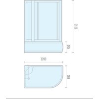 Oda 8037BTL (черный/тонированное стекло) Image #2