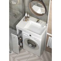 Умывальник Berge BRS-8055 Lux (правый, белый) - Превью изображения №4 — Интернет-Магазин TECNO.BY