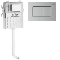 Roxen для приставного унитаза Attach с кнопкой смыва 968400 (сатин)