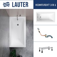 Lauter Estelle 130 21206030 (с ножками и сифоном 21Y11010 хром)