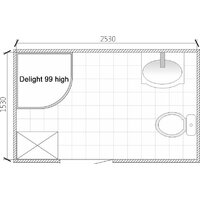 Domani-Spa Delight 99 High DS01D99HWM10 (белый/сатин-матированное стекло) Image #5