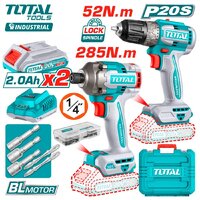 Total TCKLI20272 (шуруповерт, винтоверт, 2 АКБ, кейс)