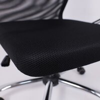 Офисное кресло AksHome Iris Chrome DMS (хром/черный) - Превью изображения №4 — Интернет-Магазин TECNO.BY