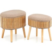 Halmar Tico (2 пуфа, бежевый)