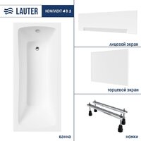 Lauter Bianca 160х70 21207160 (с ножками, лицевым и торцевым экраном)