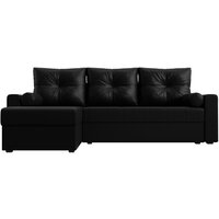 Лига диванов Верона лайт левый (экокожа черный) Image #2