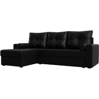 Лига диванов Верона лайт левый (экокожа черный)