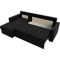 Лига диванов Верона лайт левый (экокожа черный) Image #7
