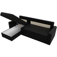 Лига диванов Верона лайт левый (экокожа черный) Image #8