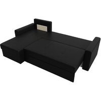 Лига диванов Верона лайт левый (экокожа черный) Image #6