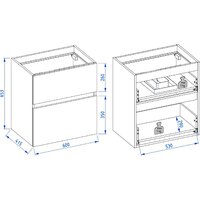 Lauter Тумба под умывальник Emma 60 (черный мат) Image #9