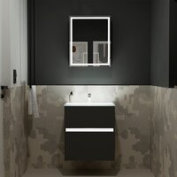 Lauter Тумба под умывальник Emma 60 (черный мат) Image #7