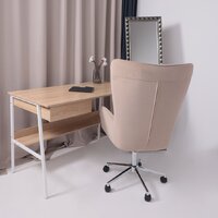 Офисное кресло AksHome Bella XL Chrome (Kiton 714 Powder/велюр/пудровый) - Превью изображения №18 — Интернет-Магазин TECNO.BY