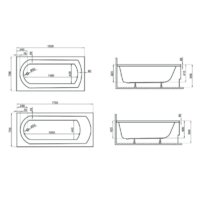 Polimat CLASSIC 170x70 с ножками Image #2