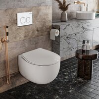 Roxen Egg в комплекте с инсталляцией StounFix Dual Fresh 6 в 1 964077 (кнопка: белый глянец) Image #9