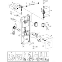 Saniteco KW-9003W Rimles + GROHE Rapid SL 38721001 Image #20