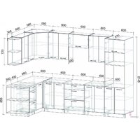 Интерлиния Мила Лайт 1.68x3.0 правая (белый платинум/дуб золотой/дуб бунратти) Image #6