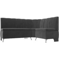 Лига диванов Кантри правый 106844 (велюр серый)