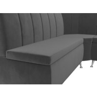 Лига диванов Кантри правый 106844 (велюр серый) Image #4