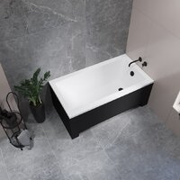 Lauter Estelle 130 21206030 (с каркасом и сифоном 21Y11021 матовый черный) Image #21