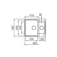 Кухонная мойка Elleci Easy 150 Bianco Titano 68 - Превью изображения №2 — Интернет-Магазин TECNO.BY