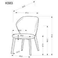 Halmar K583 (коричневый/бежевый/орех) Image #11