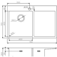 Omoikiri Akisame 78-LG-L 4973085 (светлое золото) Image #2