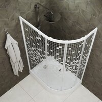 Душевой уголок Triton Коралл А Мозаика 120x80 L - Превью изображения №3 — Интернет-Магазин TECNO.BY