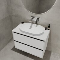 ЗОВ Тумба под умывальник Парма 60 P60LWP0MWMC1B-LDSPW (белый матовый) Image #5