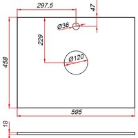 ЗОВ Тумба под умывальник Парма 60 P60LWP0MWMC1B-LDSPW (белый матовый) Image #8