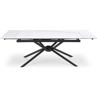 Halmar Vitorino 160-220/90/75 (белый мрамор/черный) Image #10