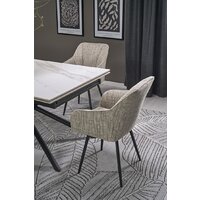 Halmar Vitorino 160-220/90/75 (белый мрамор/черный) Image #5