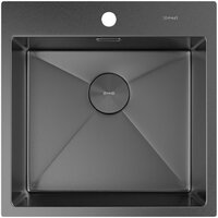 Кухонная мойка ZorG Zerox 51 IF PVD Gunblack - Превью изображения №3 — Интернет-Магазин TECNO.BY