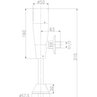 Смывной кран для писсуара Lemark Project LM4654CE - Превью изображения №2 — Интернет-Магазин TECNO.BY