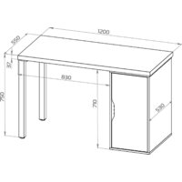 Mio Tesoro Ингар 1/DV/T (дуб беленый/белый) Image #6