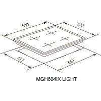 Варочная панель Meferi MGH604IX Light - Превью изображения №16 — Интернет-Магазин TECNO.BY