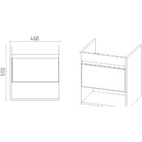 Viant Тумба под умывальник Бостон Como 50 VBOS50CO-T1YP Image #4
