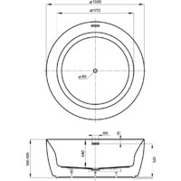 Wellsee Pour Plus 150x150 237101004 (отдельностоящая ванна белый глянец, экран, ножки, сифон-автомат золото) Image #9