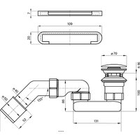 Wellsee Pour Plus 150x150 237101004 (отдельностоящая ванна белый глянец, экран, ножки, сифон-автомат золото) Image #10