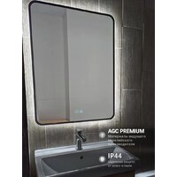 eMZe Smartphone 50х70 LED.UV.SMART.50.70.CHE.AF.4K (черный с УФ-окантовкой, подсветкой и антизапотеванием) Image #8